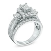 Thumbnail Image 2 of 3 CT. T.W. Certified Emerald-Cut Diamond Frame Ring in 14K White Gold (I/I1)
