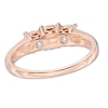 1 CT. T.W. Diamond Past Present Future® Ring in 14K Rose Gold