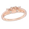 Thumbnail Image 3 of 1 CT. T.W. Diamond Past Present Future® Ring in 14K Rose Gold