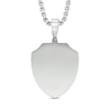 Thumbnail Image 1 of Men's Lord's Prayer Shield Pendant in Two-Tone Stainless Steel - 24"