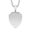Thumbnail Image 2 of Men's Lord's Prayer Shield Pendant in Two-Tone Stainless Steel - 24"