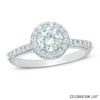 Thumbnail Image 0 of Celebration Lux® 1 CT. T.W. Diamond Frame Engagement Ring in 14K White Gold (I/SI2)