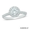 Thumbnail Image 0 of Celebration Lux® 1 CT. T.W. Diamond Frame Engagement Ring in 14K White Gold (I/SI2)