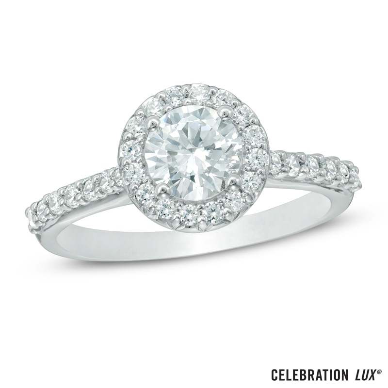 Celebration Lux® 1 CT. T.W. Diamond Frame Engagement Ring in 14K White Gold (I/SI2)