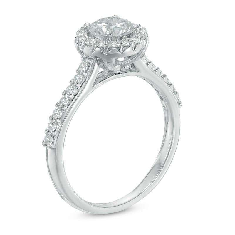 Celebration Lux® 1 CT. T.W. Diamond Frame Engagement Ring in 14K White Gold (I/SI2)