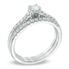 1/2 CT. T.W. Diamond Bridal Set in 10K White Gold