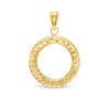 Thumbnail Image 1 of Diamond-Cut Circle Necklace Charm in 14K Gold