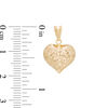 Thumbnail Image 2 of Diamond-Cut Puffed Heart Necklace Charm in 14K Gold