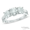 Thumbnail Image 0 of 1-1/2 CT. T.W. Diamond Past Present Future® Ring in 14K White Gold (I/I2)