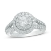 Thumbnail Image 0 of 1-3/4 CT. T.W. Diamond Frame Split Shank Engagement Ring in 14K White Gold