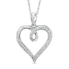 Thumbnail Image 1 of Diamond Accent Looping Heart Pendant in Sterling Silver
