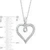 Thumbnail Image 1 of Diamond Accent Looping Heart Pendant in Sterling Silver