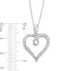 Thumbnail Image 2 of Diamond Accent Looping Heart Pendant in Sterling Silver