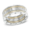 Thumbnail Image 0 of Men's Riveted Ring in Two-Tone Stainless Steel - Size 10