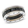 Thumbnail Image 1 of Riveted Ring in Tri-Tone Stainless Steel - Size 10