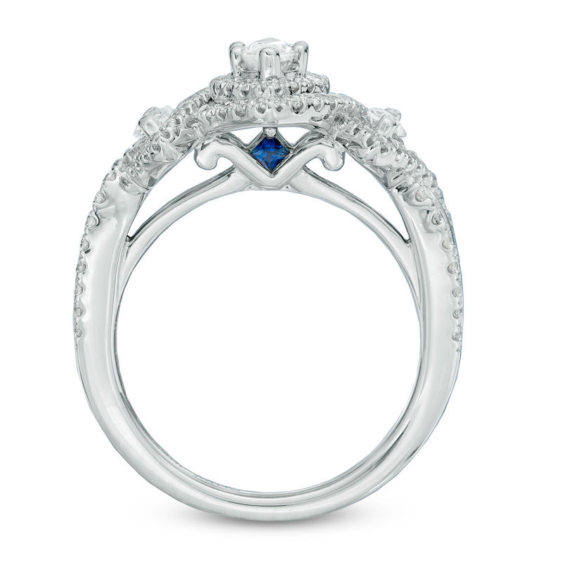 Vera Wang Love Collection 1-1/5 CT. T.W. Marquise Diamond Three Stone ...