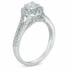 Thumbnail Image 1 of 1 CT. T.W. Diamond Frame Split Shank Engagement Ring in 14K White Gold