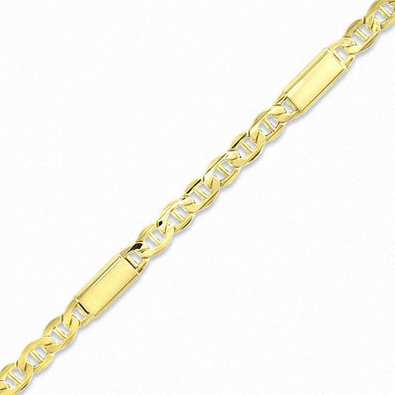 Men's Mariner Bar Bracelet in 10K Gold 8.5" Zales Outlet
