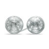 10.0mm Ball Stud Earrings in 14K White Gold