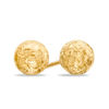 Thumbnail Image 1 of 6.0mm Textured Ball Stud Earrings in 14K Gold