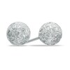 Thumbnail Image 0 of 6.0mm Textured Ball Stud Earrings in 14K White Gold