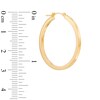 Thumbnail Image 2 of 30mm Square Tube Hoop Earrings in 14K Gold