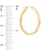 Thumbnail Image 1 of 30mm Square Tube Hoop Earrings in 14K Gold