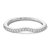 Thumbnail Image 1 of Vera Wang Love Collection 1/6 CT. T.W. Diamond Contour Wedding Band in 14K White Gold