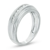 Thumbnail Image 1 of 1 CT. T.W. Baguette and Round Diamond Alternating Step Edge Band in 14K White Gold