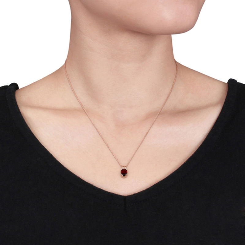 Garnet 14kt Yellow Gold Necklace | Costco