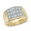 Thumbnail Image 0 of Men's 1 CT. T.W. Diamond Square Composite Ring in 10K Gold