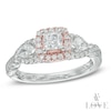 Thumbnail Image 0 of Vera Wang Love Collection 1 CT. T.W. Diamond Three Stone Engagement Ring in 14K Two-Tone Gold