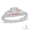 Thumbnail Image 0 of Vera Wang Love Collection 1 CT. T.W. Diamond Three Stone Engagement Ring in 14K Two-Tone Gold