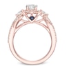 Thumbnail Image 3 of Vera Wang Love Collection 1 CT. T.W. Diamond Three Stone Engagement Ring in 14K Rose Gold