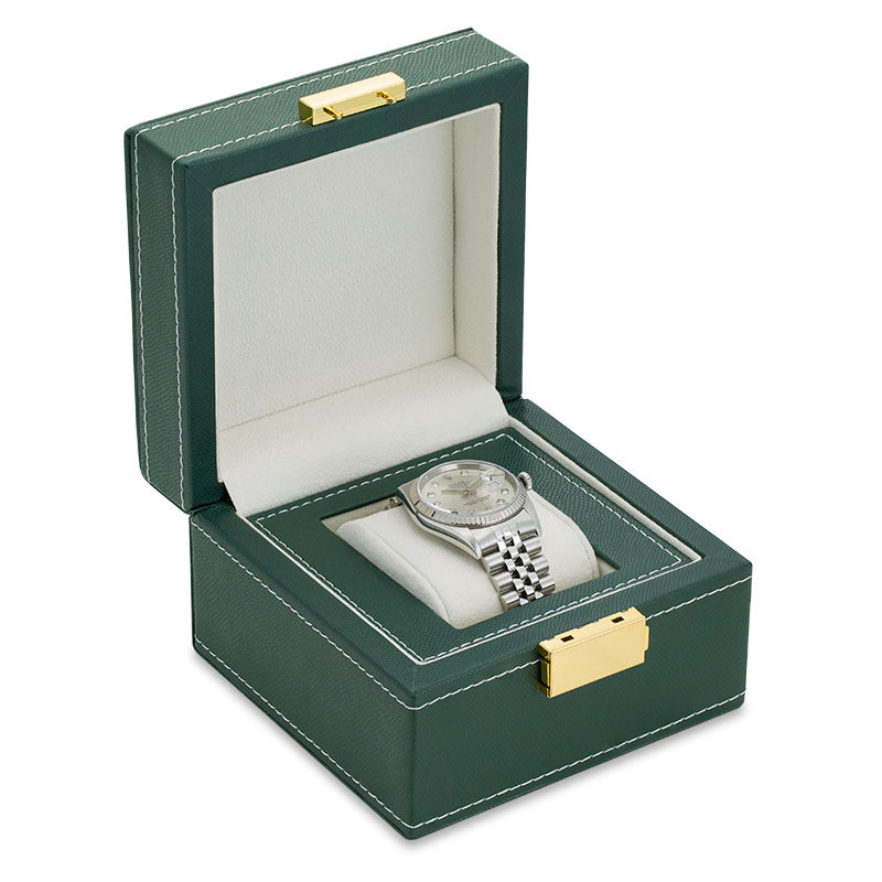 Main Image 3 of Previously Owned - Men's Rolex Datejust 1 CT. T.W. Diamond 18K White Gold Watch with Silver-Tone Dial (Model: 16234)