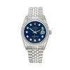 Thumbnail Image 0 of Previously Owned - Men's Rolex Datejust 1 CT. T.W. Diamond 18K White Gold Watch with Blue Dial (Model: 16220)