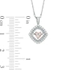 Thumbnail Image 1 of 1/5 CT. T.W. Diamond Heart Cushion Frame Pendant in 10K Two-Tone Gold