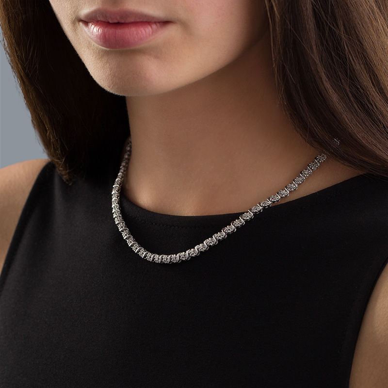 Yellow Gold Diamond Tennis Necklace – Bailey's Fine Jewelry