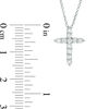 Thumbnail Image 3 of 1/4 CT. T.W. Certified Diamond Cross Pendant in 14K White Gold (I/I2)