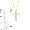 Thumbnail Image 2 of 1/2 CT. T.W. Certified Diamond Cross Pendant in 14K Gold (I/I2)