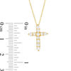 Thumbnail Image 3 of 1/2 CT. T.W. Certified Diamond Cross Pendant in 14K Gold (I/I2)