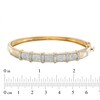 Thumbnail Image 2 of 1/2 CT. T.W. Diamond Bangle in Sterling Silver and 10K Gold Electroplate