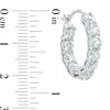 Thumbnail Image 2 of Cubic Zirconia Hoop Earrings in Sterling Silver