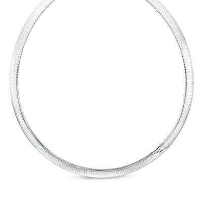 Reversible Omega Chain Necklace in Sterling Silver and 18K