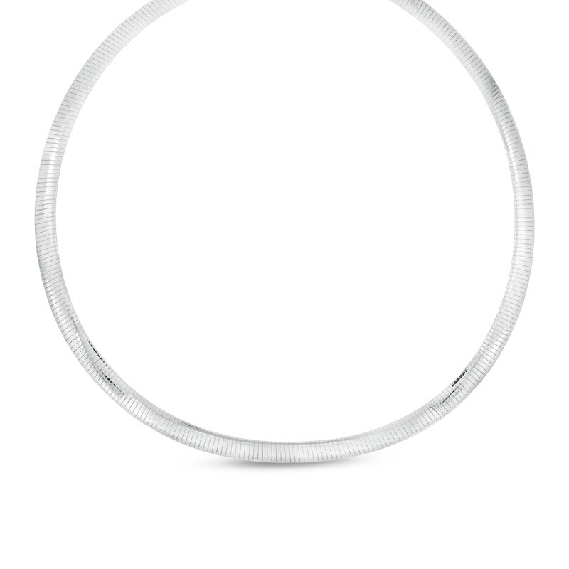 Main Image 2 of Reversible Omega Chain Necklace in Sterling Silver and 18K Gold Plate - 20"