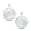 Thumbnail Image 1 of Coin Medallion Drop Earrings in Sterling Silver