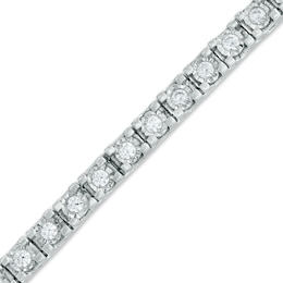 2 CT. T.W. Diamond Tennis Bracelet in Sterling Silver - 7.25&quot;