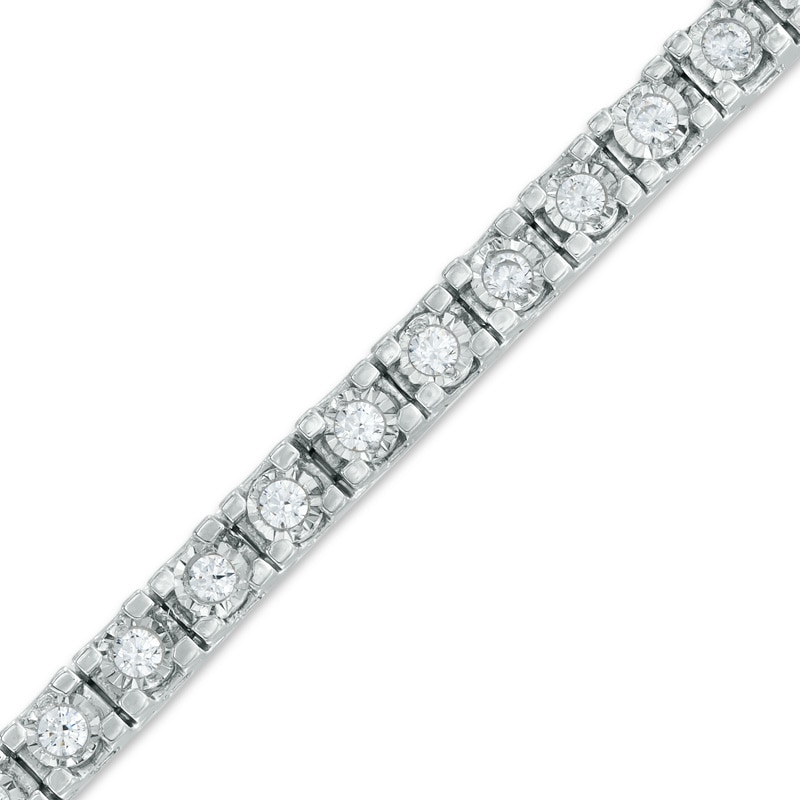 2 CT. T.W. Diamond Tennis Bracelet in Sterling Silver - 7.25"