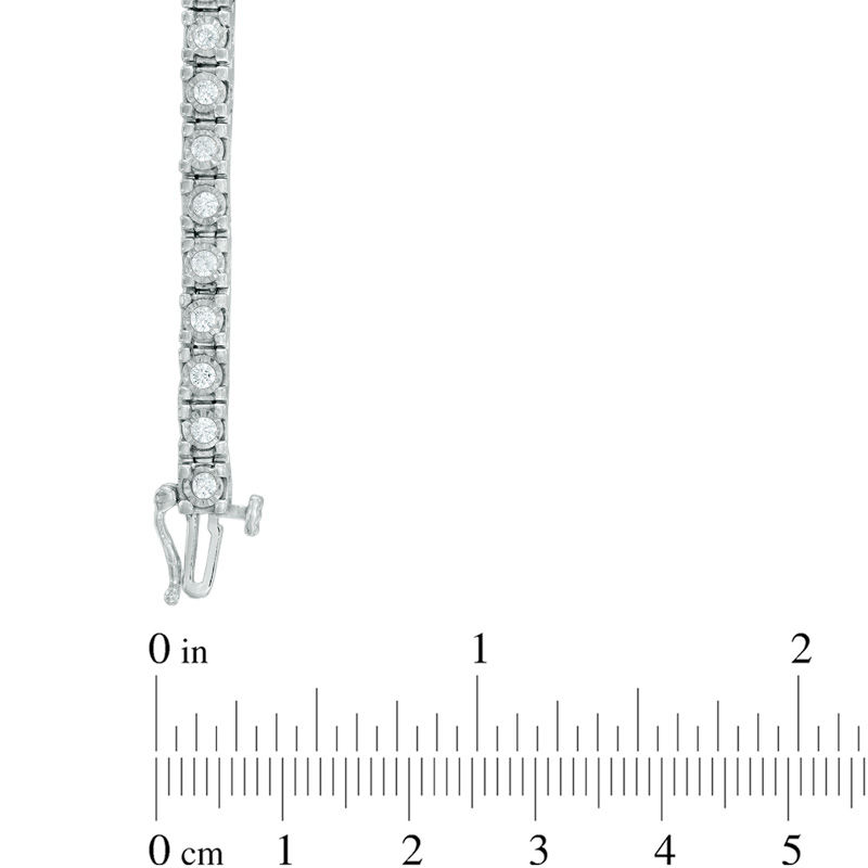 Main Image 2 of 2 CT. T.W. Diamond Tennis Bracelet in Sterling Silver - 7.25"