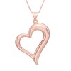 Thumbnail Image 1 of Tilted Heart Pendant in 10K Rose Gold